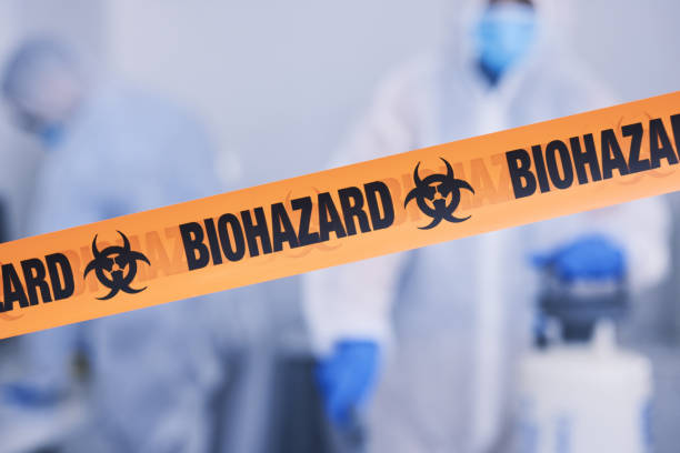 Professional Biohazard technician working in Camden, AR